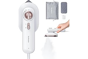 Travel Iron, 490W Compact Dry Ironing Portable Mini Iron with Dual Voltage for Worldwide Travel