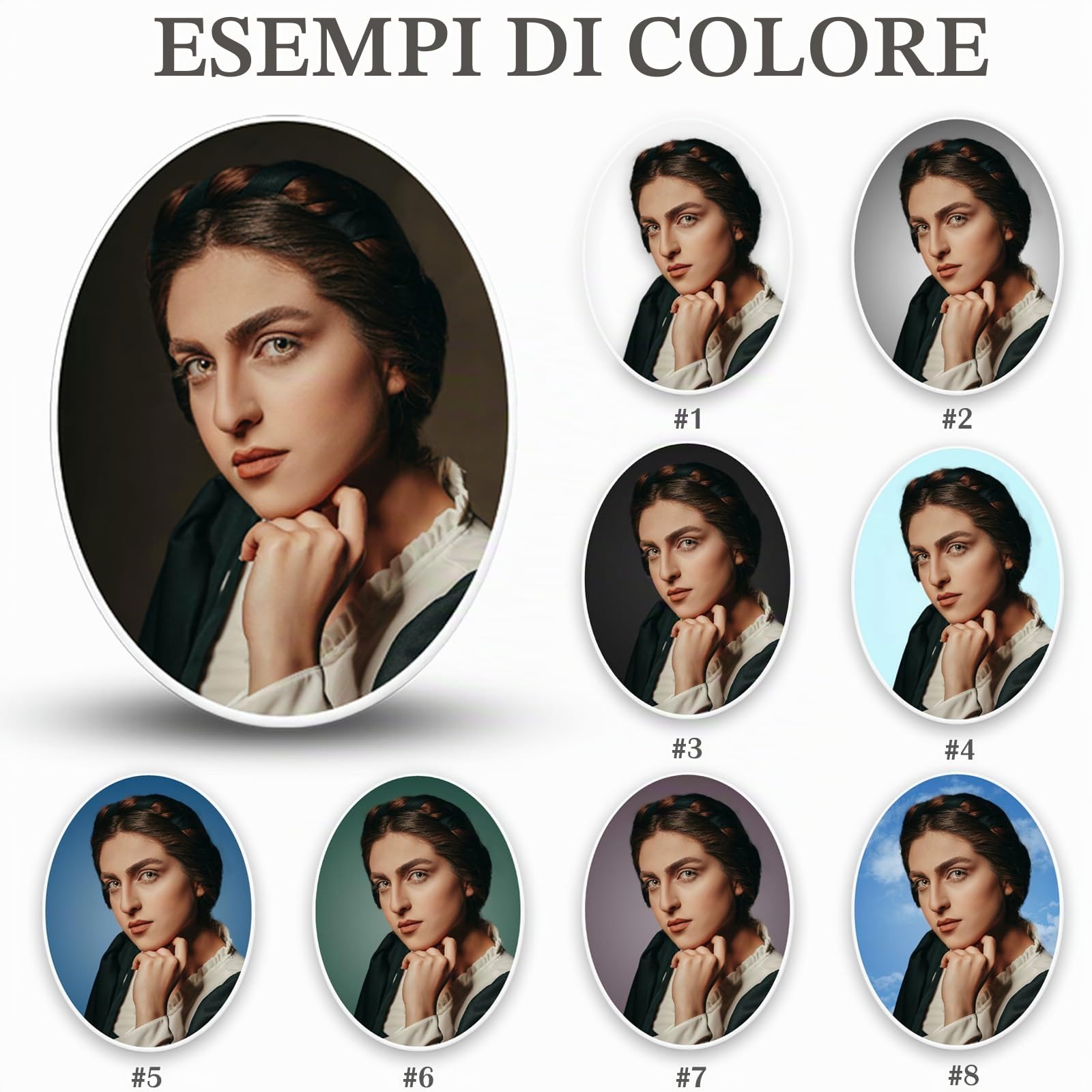 AD FONTES Foto Ritratto Ceramico · Porcellana Personalizzata Impermeabile · Decorazioni Tombali · Targhetta Rettangolare · Targa Urna Monumento · Inserti a Medaglione in Piastrella