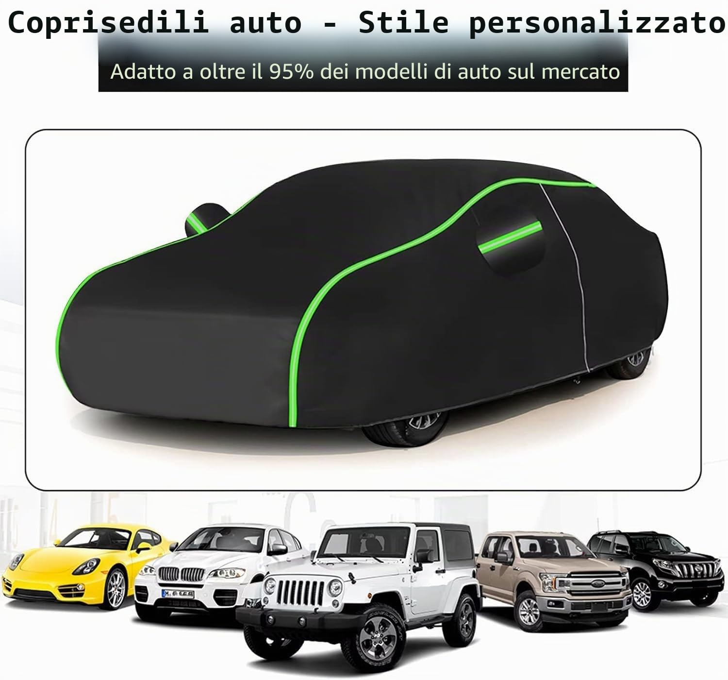 Telo copriauto per Alfa Romeo Stelvio,Quattro Stagioni,Interno ed Esterno,Anti-Incrostazione,Anti-Sabbia,Anti-Pioggia e Neve,Anti-Gelo,Anti-Invecchiamento