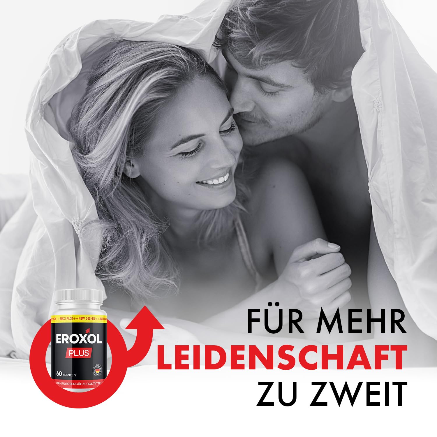 Eroxol Plus Kapseln | für mehr Leidenschaft | für aktive Männer | 60 Kapseln Inhalt