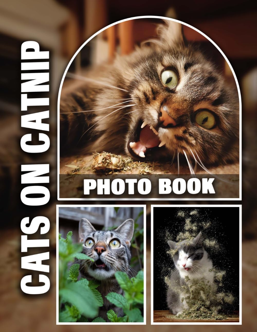 Cats on Catnip Photo Book: Engaging Collection of Feline Antics Captured in Vibrant 8.5x11 Format | 40 Hilarious Images Showcasing Cats on the Prowl and Playful Antics for Endless Entertainment