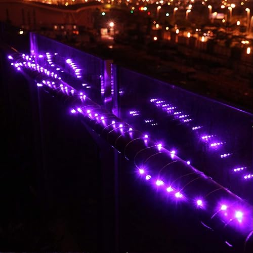 Miniatura 7 de RUICHEN Cadena de luces enchufable, 300 luces LED de 99 pies con carrete, luces de luciérnaga de alambre de cobre impermeable para dormitorio,