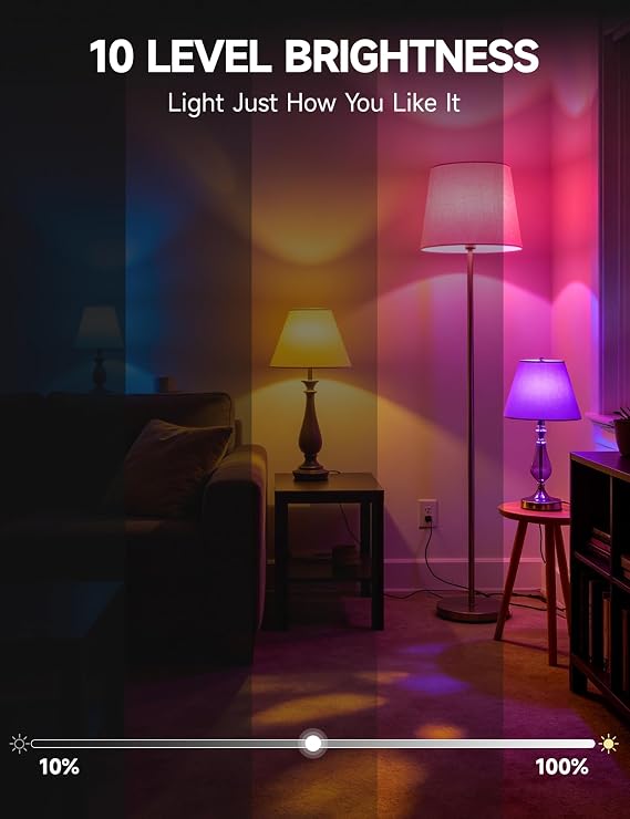 BR30 LED Light Bulbs, Color Changing LED Bulbs with Remote, 2 Pack