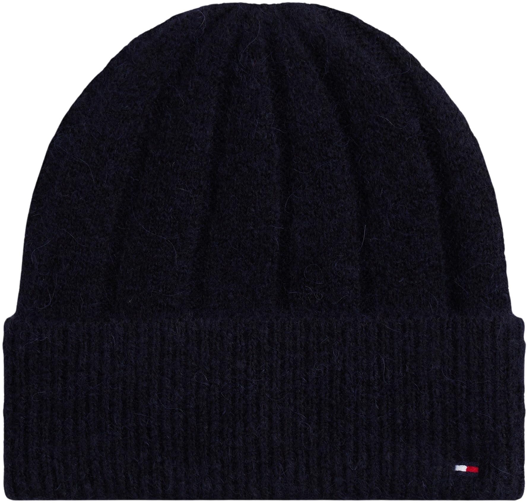 Tommy Hilfiger Women’s Flag Fluffy Beanie, Blue (Space Blue), One Size