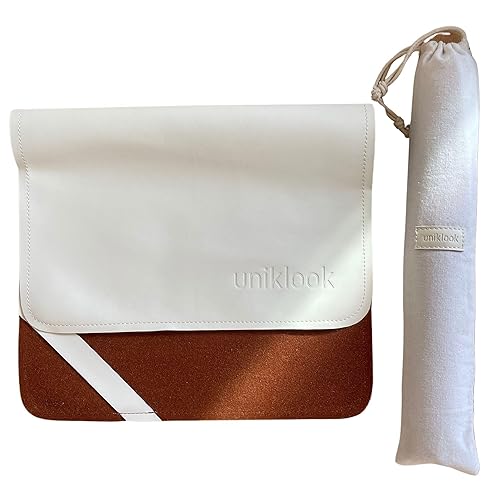 Miniatura 20 de UNIKLOOK Cambiador portátil de cuero - Cuero vegano - Cambiador de bebé de viaje - Estación de cambio de pañales portátil multiusos impermeable 14 x