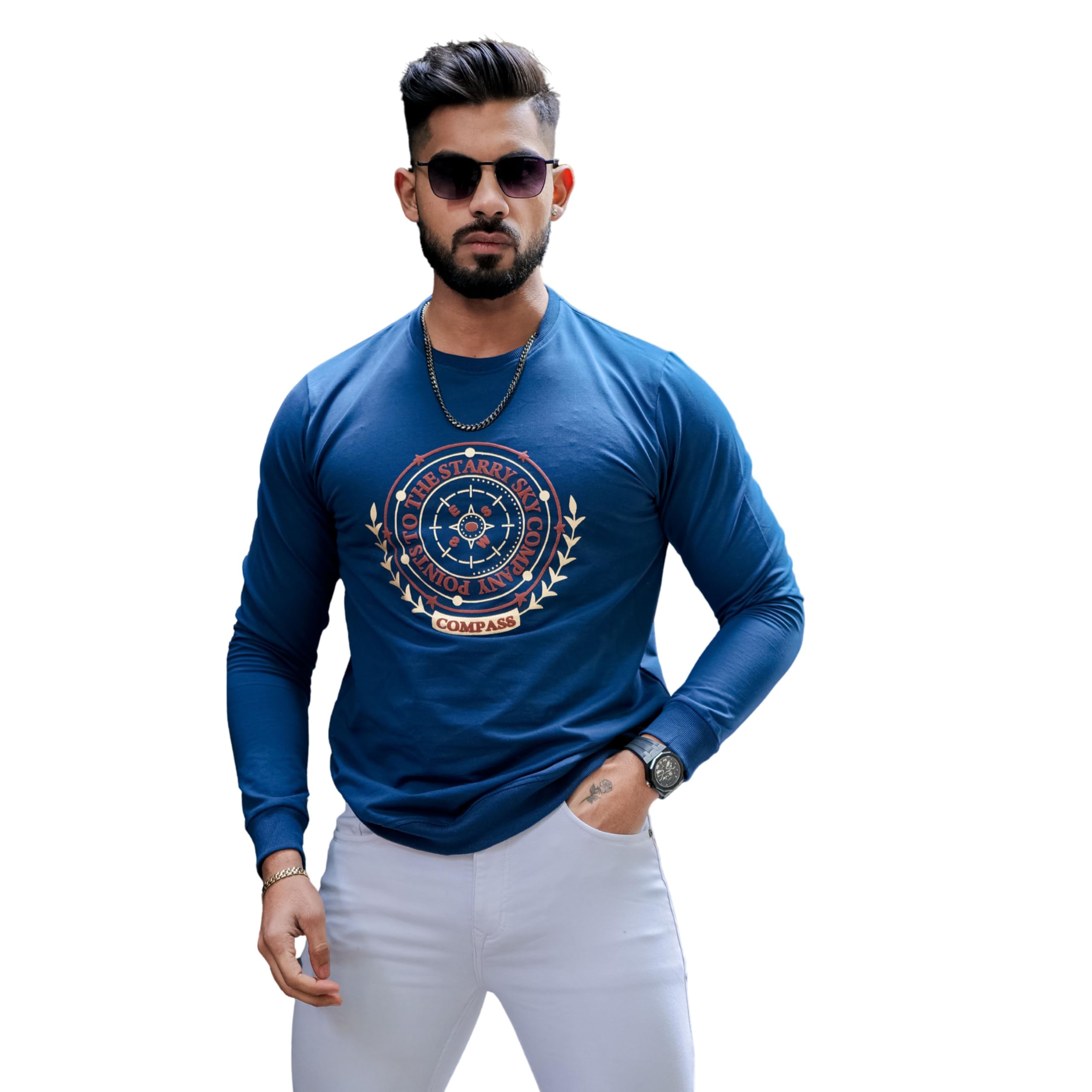 royaltail Men's Cotton Regular Fit Full Sleeves Pullover Printed Sweatshirts-picture-13