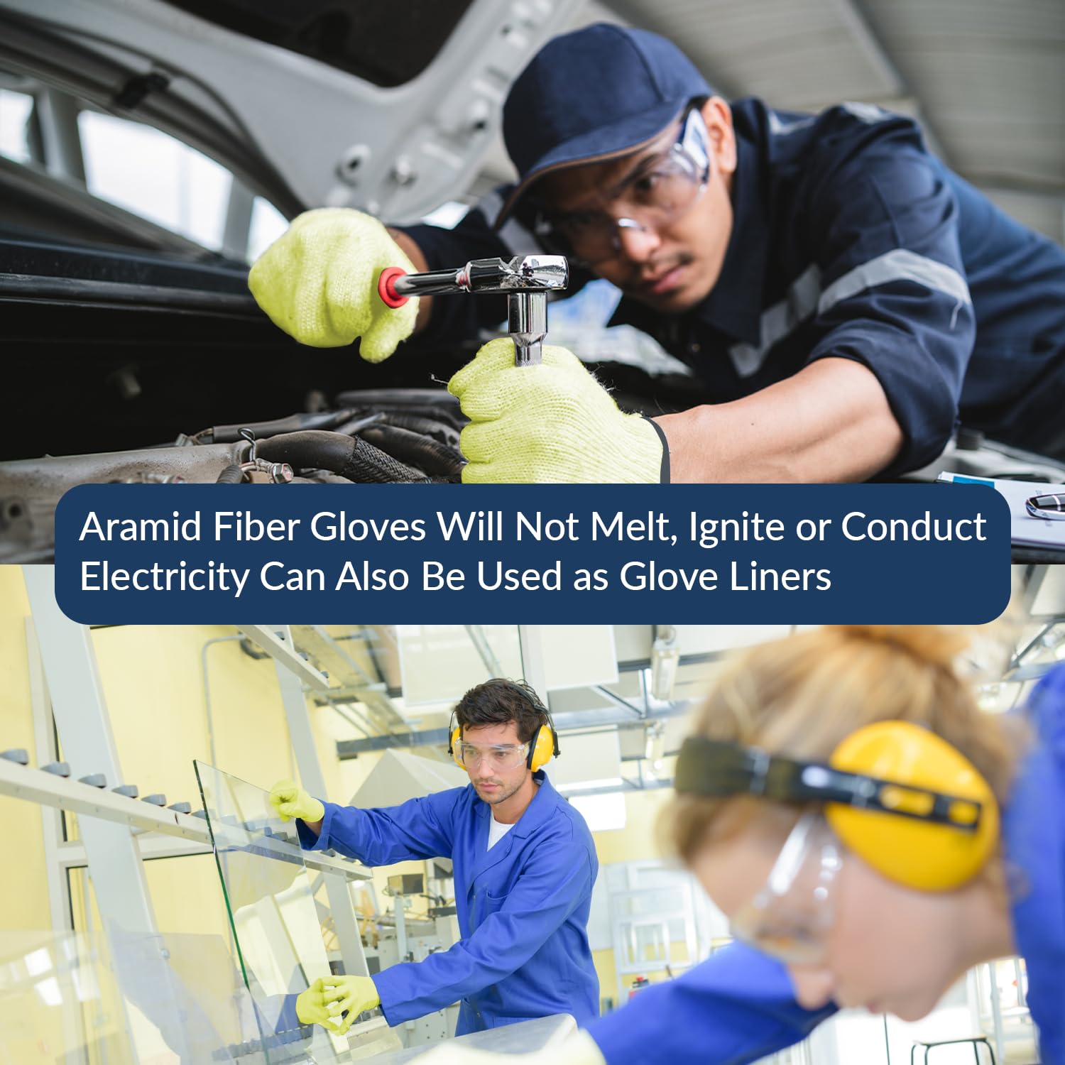 SWATRIC Safety Gloves for Heat and Cut Protection (Free Size) | High-Performance Aramid Fiber Gloves | Suitable for Cooking, Industrial Use 2