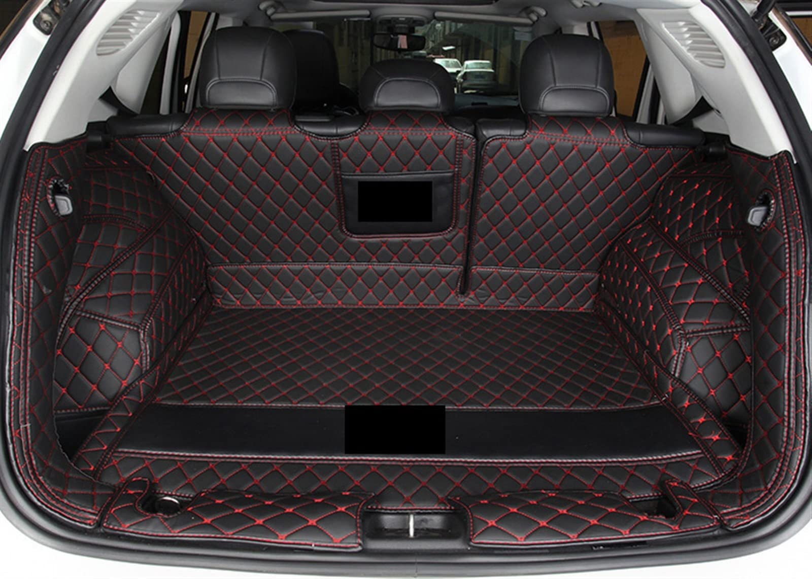 Autokofferbakmatten Voor Bmw 3 Serie F30 F31 F34 3 Gt F30 F31 F34 Aangepaste Kofferbak Mat Auto-interieur Auto-accessoires (Color : Black Red C