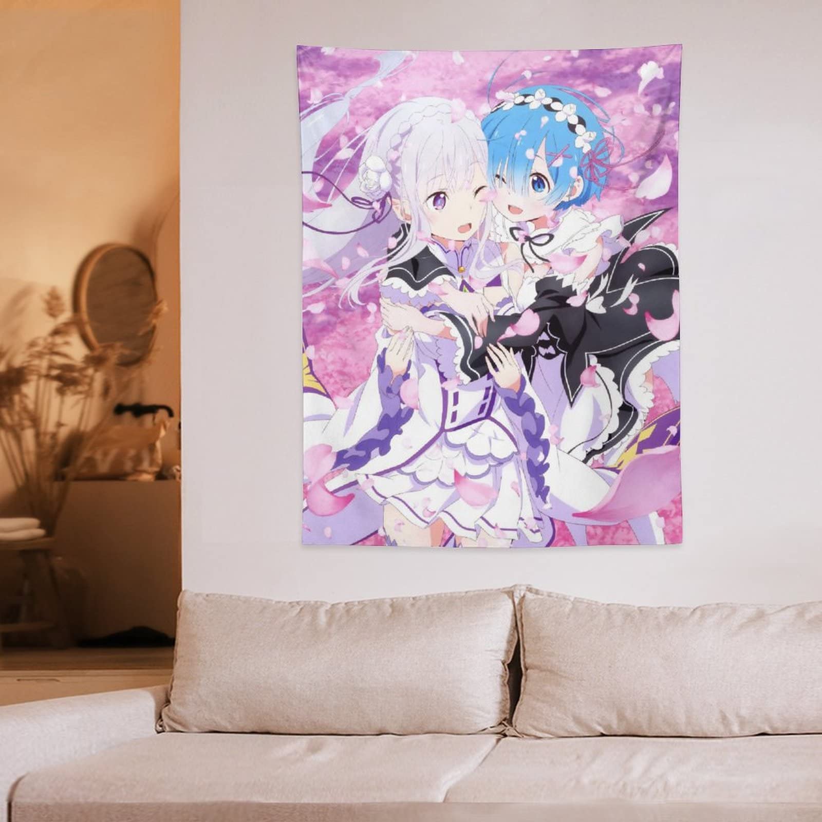 Amazon.co.jp: タペストリー 可愛い アニメ柄 Reゼロから始める