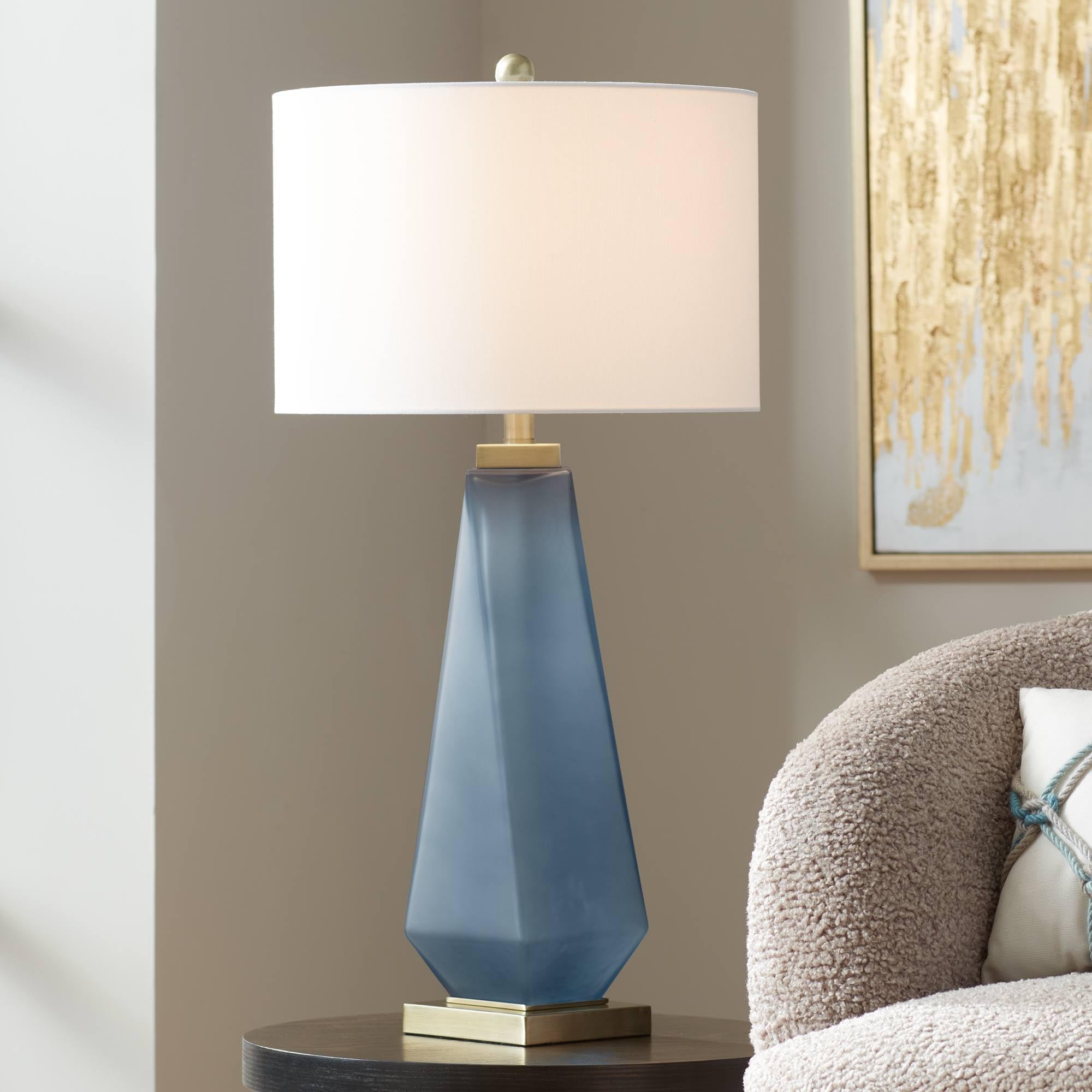 Possini Euro Design Sarah 32" Tall Twist Large Modern Coastal End Table ...