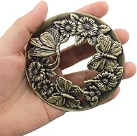 Vista 5 de Cubierta de vela de mariposa de bronce antiguo, cubierta de vela para frascos, fundas de sombra para velas de tarro