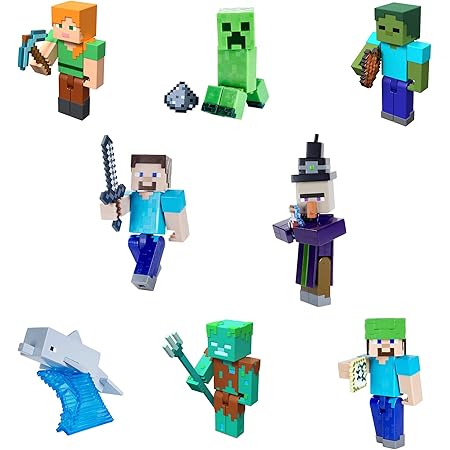 Amazon マインクラフト Minecraft ベーシックフィギュア Bアソート フィギュア8体入り Box販売 6歳 986b Gtp08 フィギュア ドール 通販