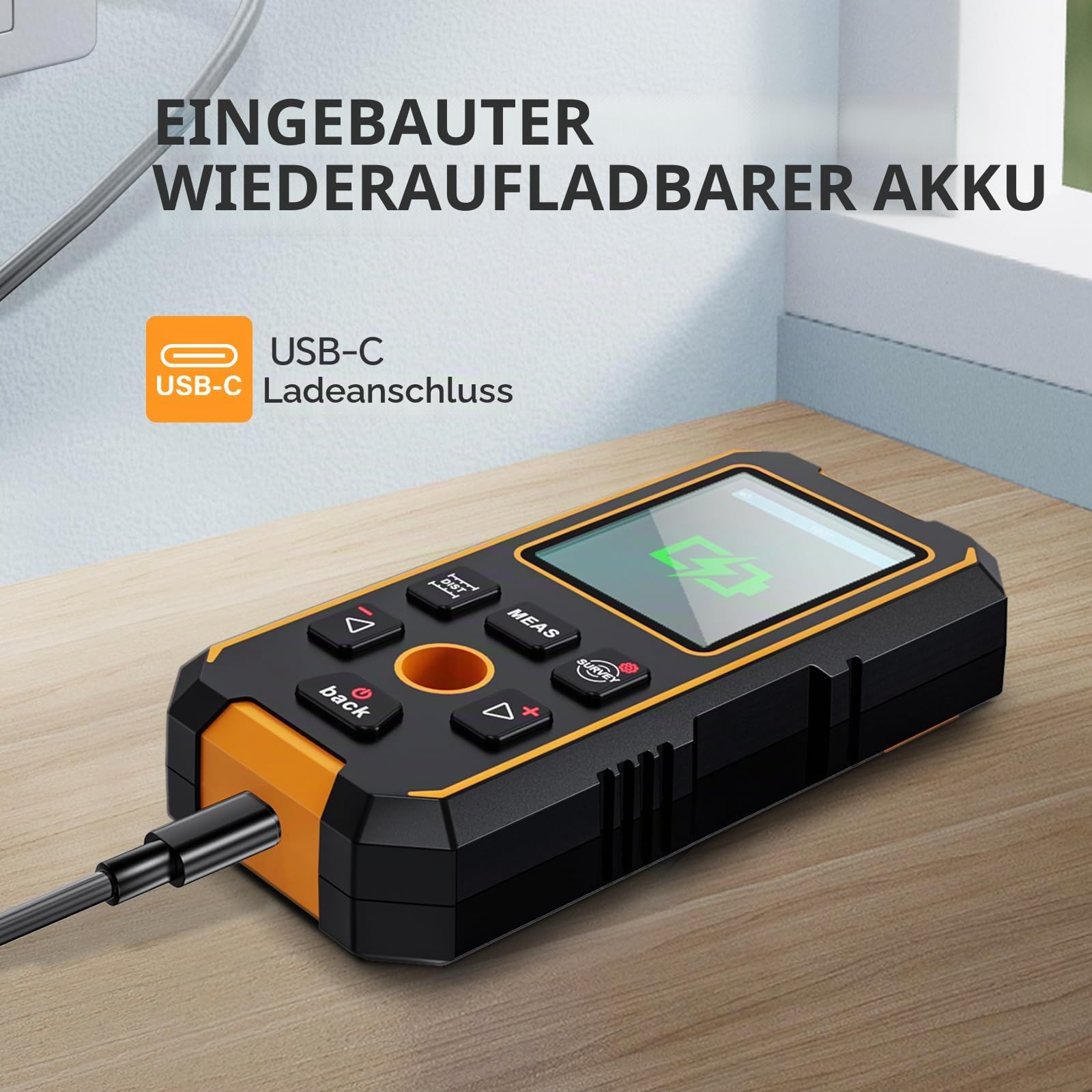Wandbolzenfinder mit Laser Entferungsmesser, Multifunktionales Bolzenortungsgerät mit verbesserten Intelligenten Sensoren, LCD-Display und Sprachausgabe, Digitaler r Lasermessgerät 40M/130ft