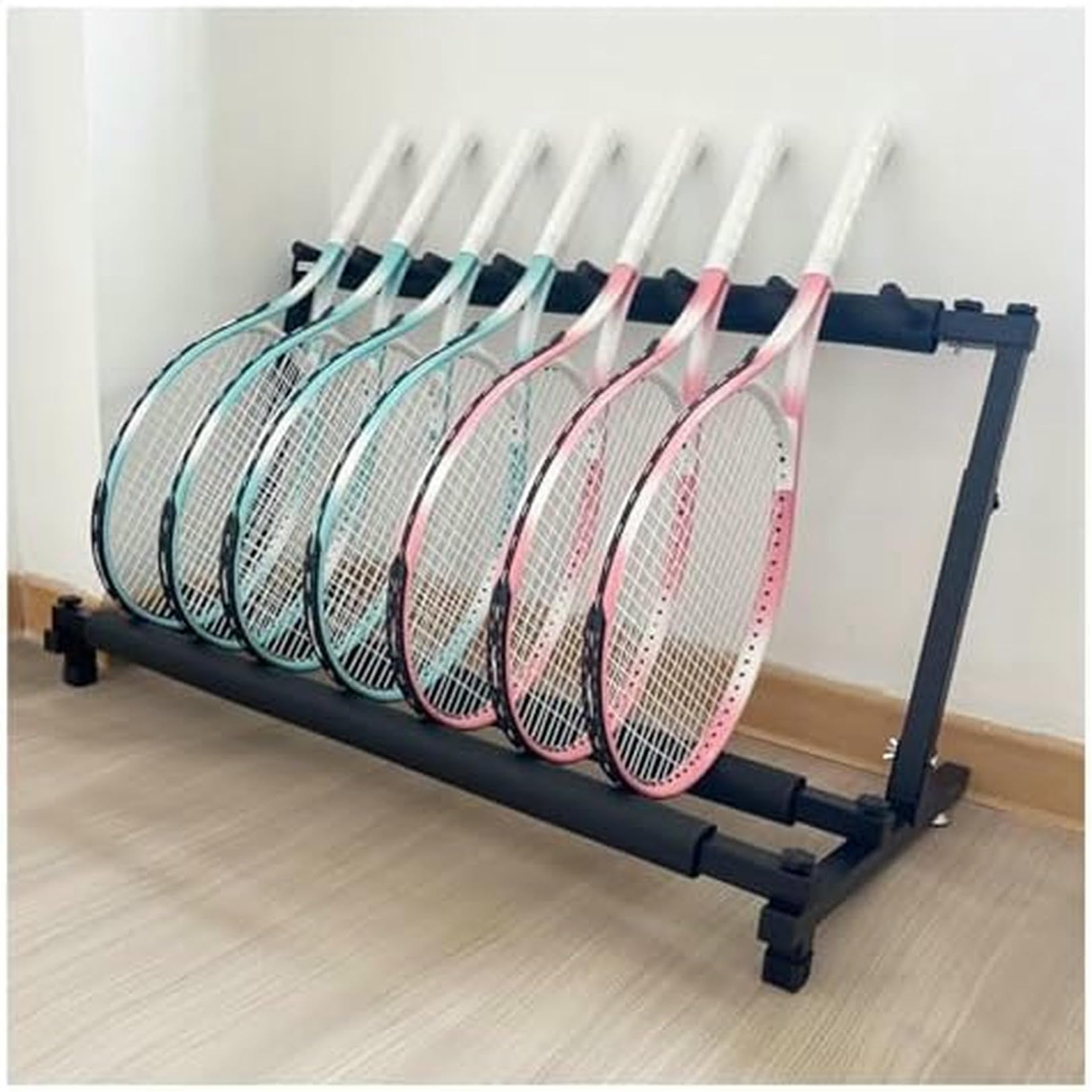 Présentoir pour raquettes de badminton et tennis idéal pour équiper votre terrain d'entraînement