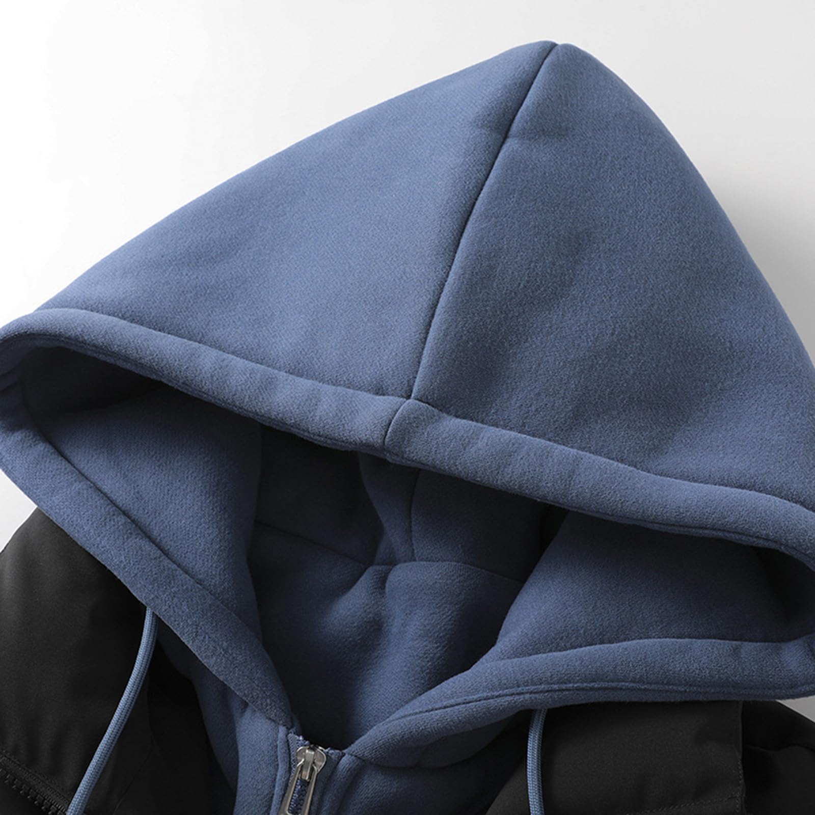 Giacca invernale da uomo Giacca trapuntata termica spessa con cappuccio Piumini allentati Blocchi di colore Inverno con tasche Y2K Streetwear Puffer Confortevole Giacche con cappuccio Cappotto
