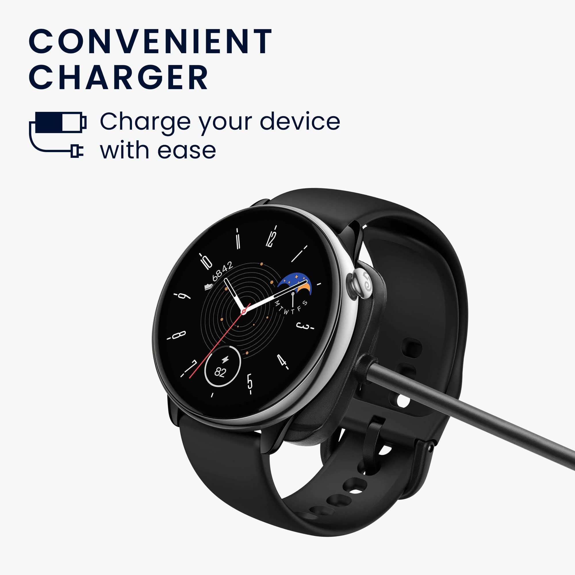 Kwmobile Cavo Di Ricarica Compatibile Con Amazfit Cheetah, GTS 4, GTR 4, GTR 4 Pro – Cavo USB Lungo 120 Cm Per Smartwatch, Ricarica Veloce E Trasferimento Dati - 4