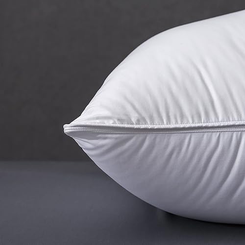 Miniatura 4 de Three Geese Almohada de capa ajustable, almohada de cama ensamblada, mezcla de funda de algodón suave, buena para dormir boca abajo y de lado,