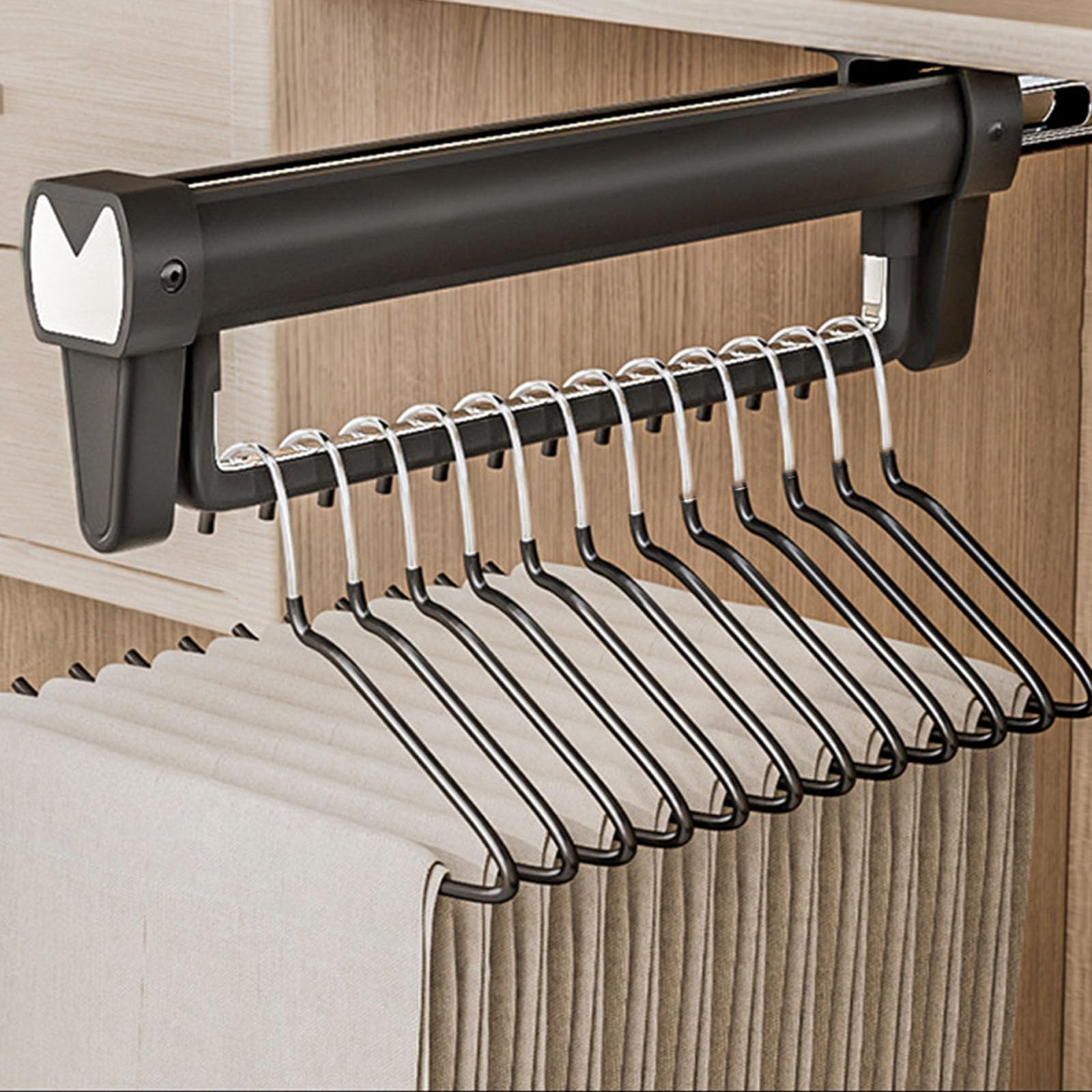 APGLSXY Foldable Aluminum Alloy Hanging Rails with Extendable Designs Portable for Wardrobes Organization and Space Optimization Efficient Wardrobes Storage