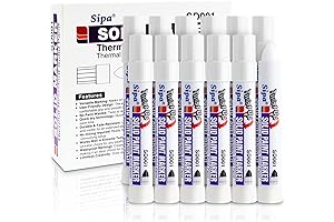 12-Pack Solid White Marker: Durable Paint Pens for Professional Use