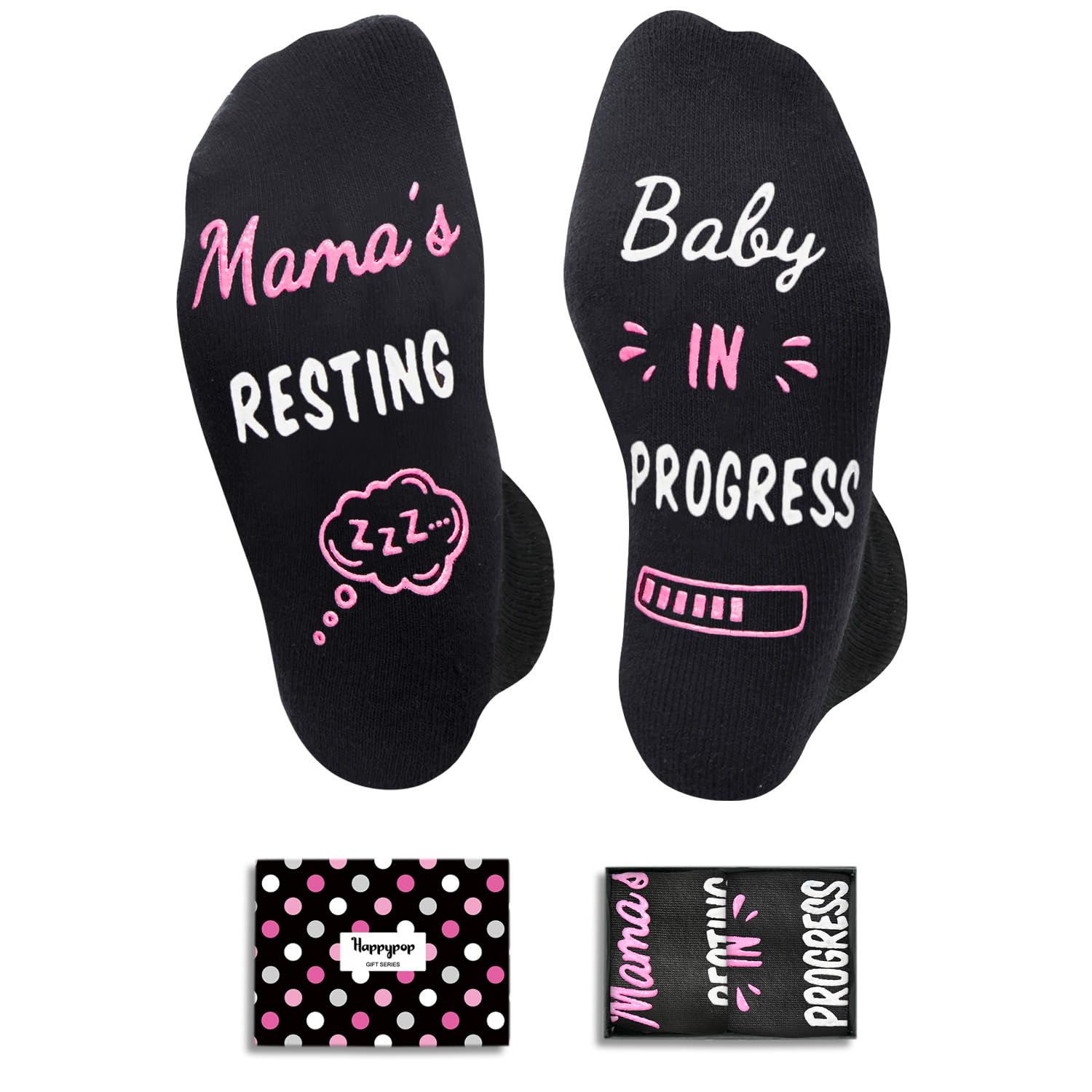 HAPPYPOP New Moms Mother's Day Gifts - IVF Support Socks and Pregnancy Socks for Expecting Women