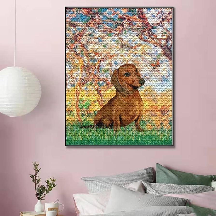 Oliver Gal Fancy Doxieキャンバスアート 51x51cm Oliver Gal Fancy Doxieキャンバスアート 51x51cm Amazon.co.jp