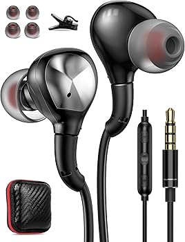 Amazon.co.jp: ASKUBSKU イヤホン 有線イヤホン マイク付き 4極3.5mm