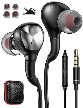 Amazon.co.jp: ASKUBSKU イヤホン 有線イヤホン マイク付き 4極