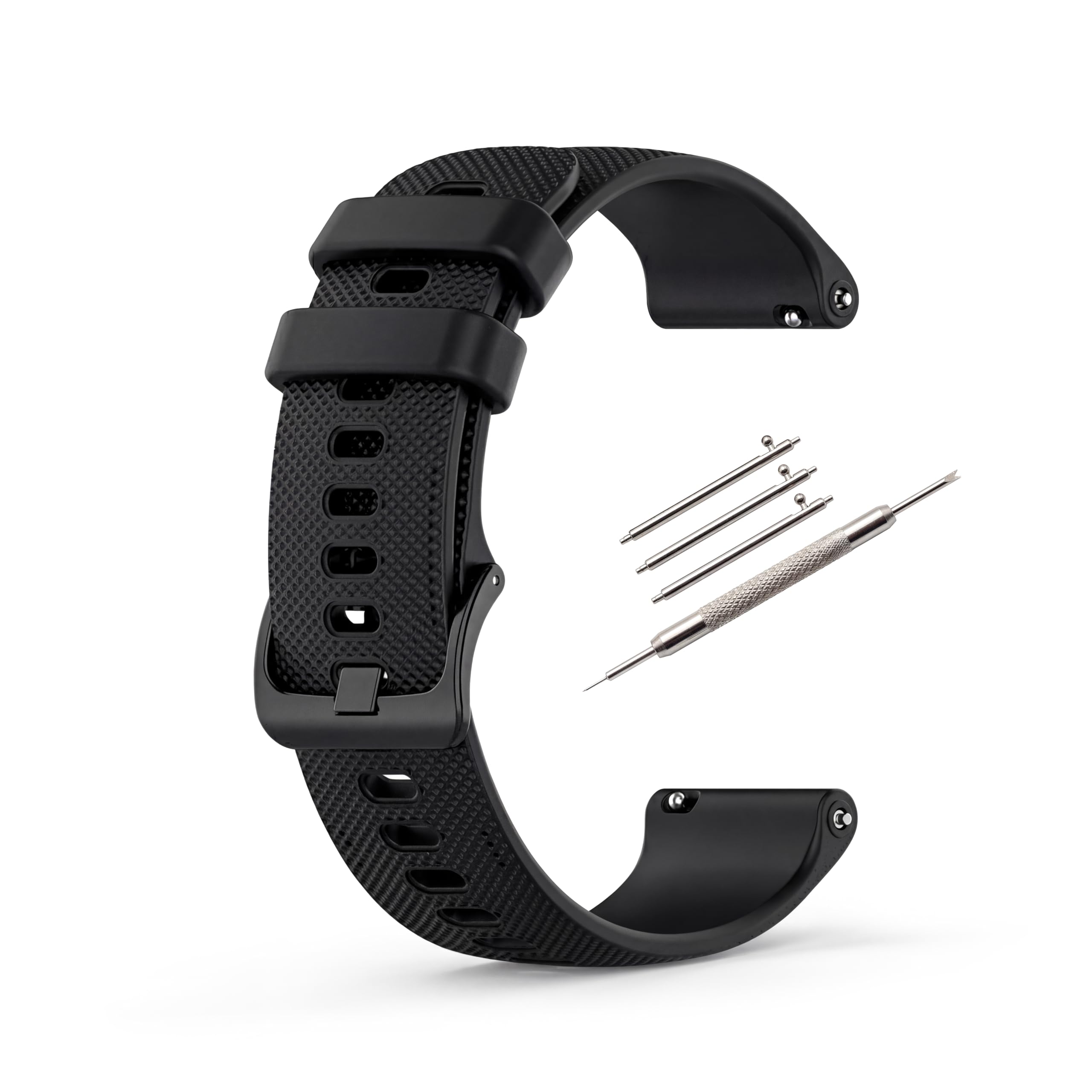 HORACE Silikonowy Pasek do Zegarka 20 mm 22 mm – Miękki, Oddychający, Szybkie Wypinanie, Klamra w Kolorze Paska – Unisex – Kompatybilny z Garminem i smartwatchami