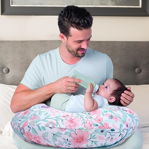 Miniatura 3 de Cloele Funda de almohada de lactancia, funda de almohada botánica de hojas florales para bebé, fundas de almohada de lactancia para mujeres, funda