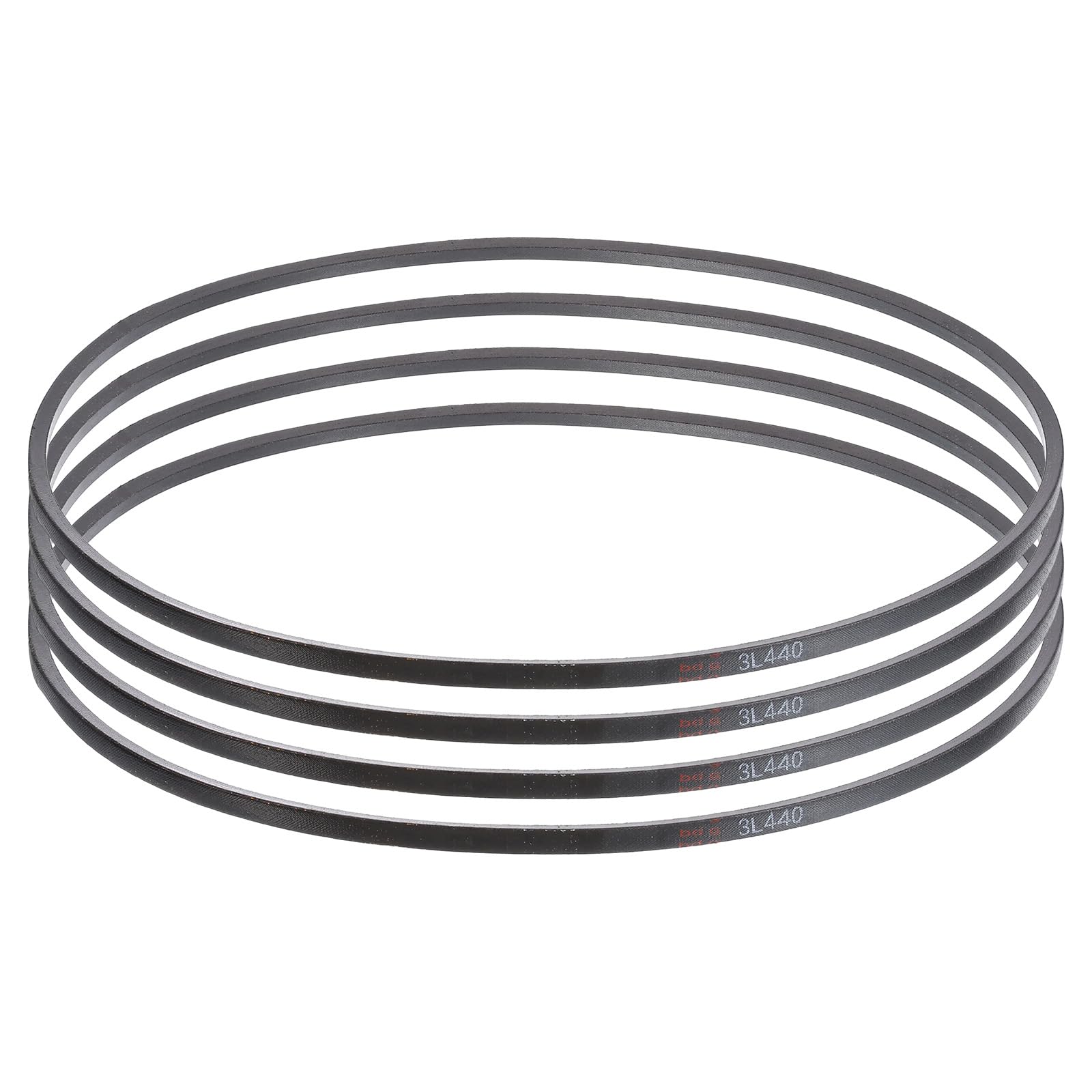 uxcell 3L240 Classic Wrapped Rubber V-Belt, 24"(610mm) Outside Circumference, 3L Profile V Belt 3/8" Width 7/32" Height — view 54