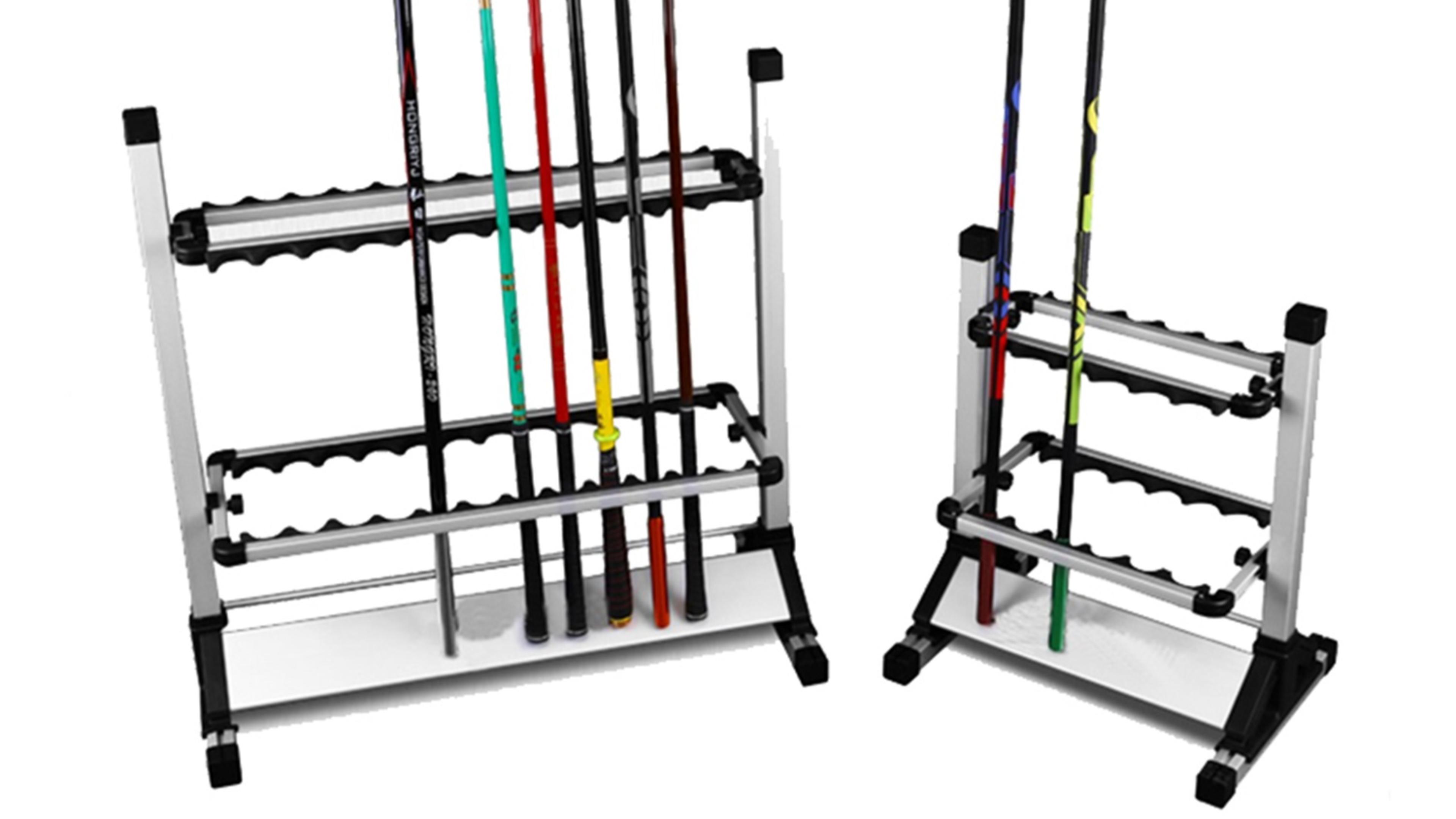 Amazon.com: EASY BIG Fishing Rod Rack - Aluminum Alloy Rod Holder, Holds Up to 24 Rods, Fishing Pole Storage Organizer for Garage or Home : Sports & Outdoors Amazon.com: EASY BIG Fishing Rod Rack - Aluminum Alloy Rod Holder, Holds Up to 24 Rods, Fishing Pole Storage Organizer for Garage or Home : Sports & Outdoors