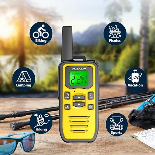 Miniatura 6 de Walkie Talkies de largo alcance para adultos, radios bidireccionales de mano, radio de emergencia de 2 vías, Walky Talky,