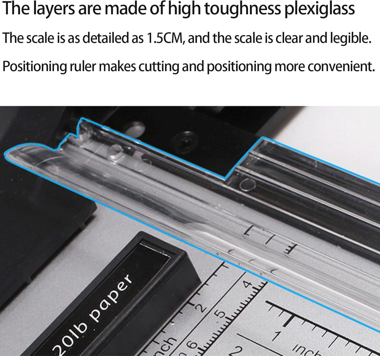 Recortadora de Papel rotativa con guía de cuadrícula para un Corte preciso de Fotos y películas.