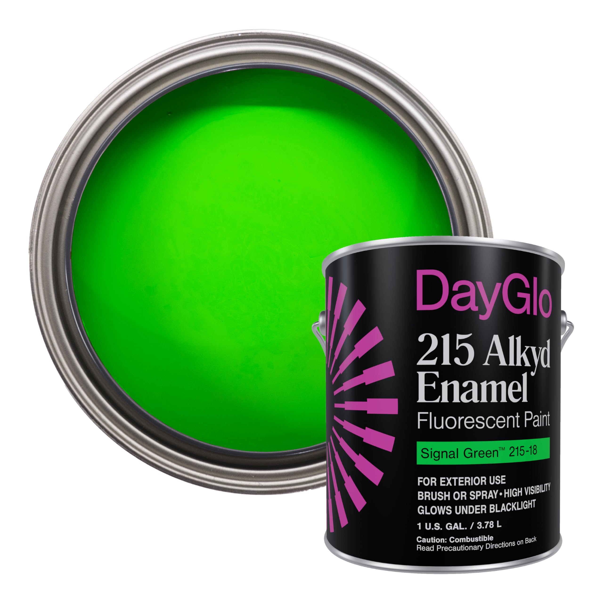DayGlo Fluorescent Solvent-Based Alkyd Enamel Paint – Signal Green