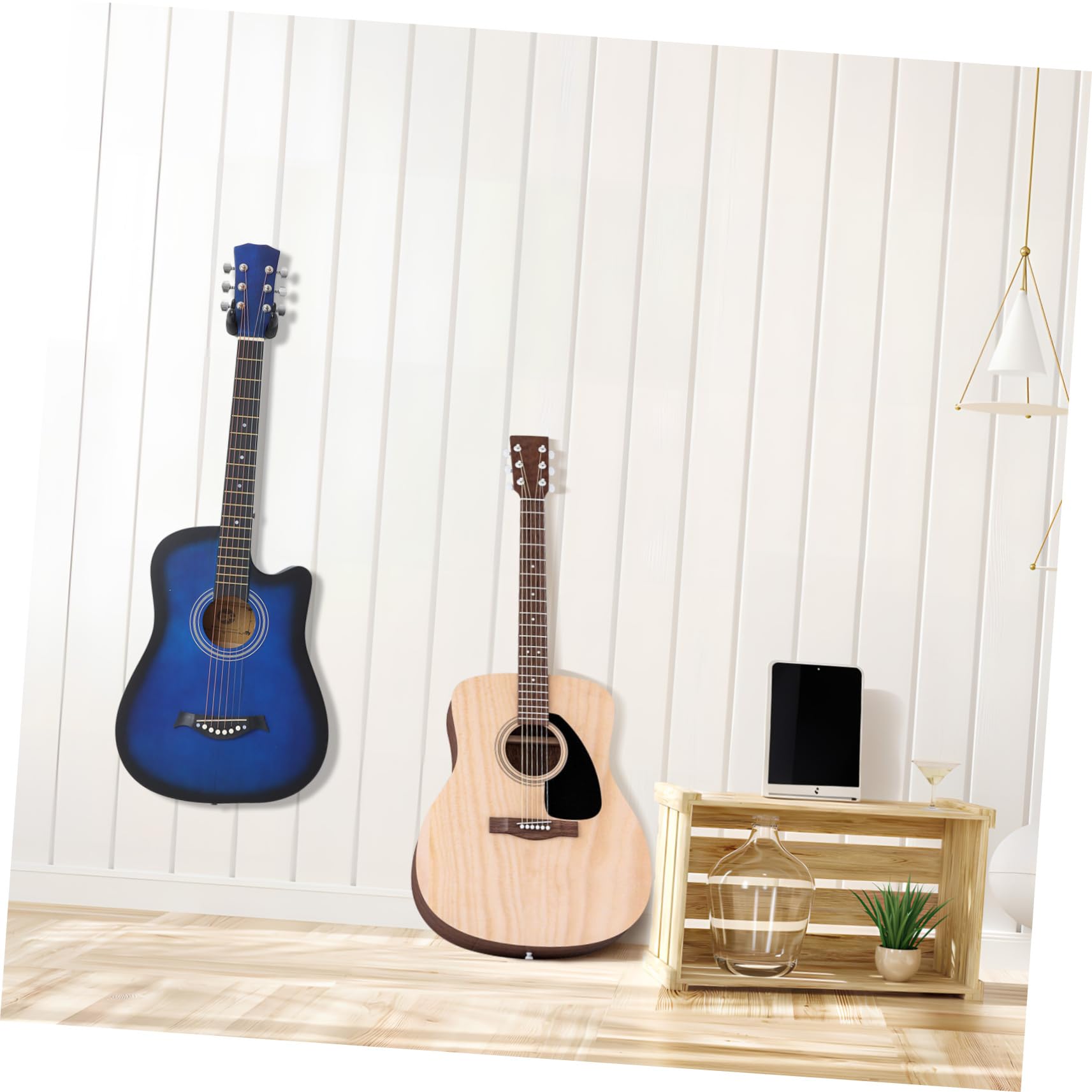 PartyKindom haczyk do gitary gitara akustyczna Ściana stojaka gitarę hak do gitary hak ścienny do gitary uchwyt gitarę ścienny nawias Ukulele przyłączać stojak gitarę PC i silikon