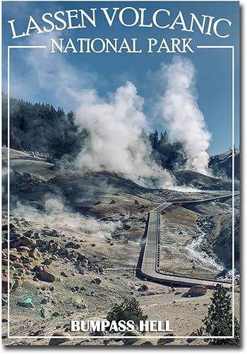 Bumpass Hell Lassen - Imán para nevera, tamaño 2.5 x 3.5 pulgadas Bumpass Hell Lassen - Imán para nevera, tamaño 2.5 x 3.5 pulgadas