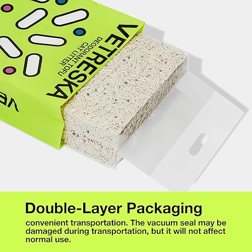 Vista 24 de VETRESKA Arena para gatos de tofu, arena natural para gatitos, pelotillas de arena para gatos, ultra absorbente, control de olor, sin polvo, arena