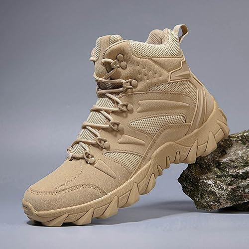 Miniatura 4 de Botas de senderismo ligeras LD para hombre, botas de caza, botas de trabajo, botas tácticas militares, botas de combate