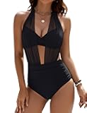 High Waisted Bikini Sets for Women Tummy Control Swimsuits Two Piece Sexy Modest Mesh Bathing Suit 2025