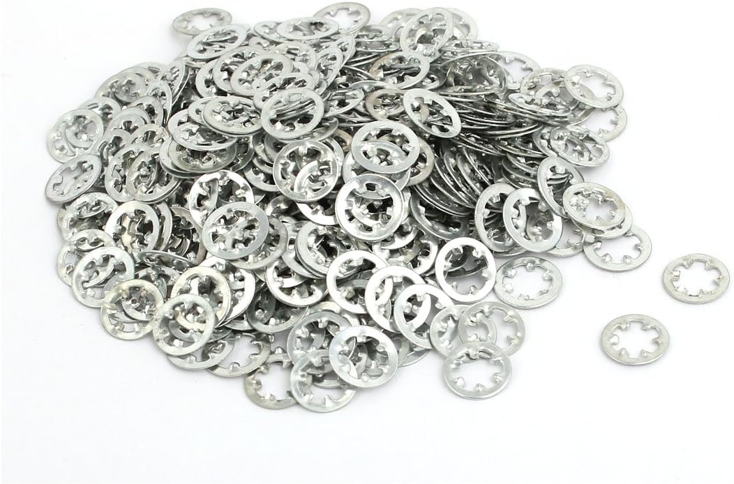 4mm Inner Quality Parts Dia Carbon Steel Zinc Plated Internal Tooth Lock Washer Silver Tone 500pcs Model:68as375qo602