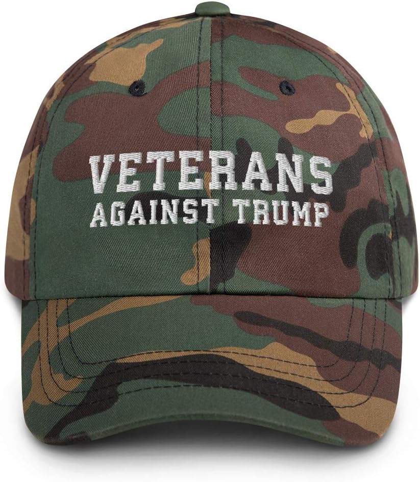 Veterans Against Trump Retro Flag Anti Trump Dump 45 2020 Baseball Hat