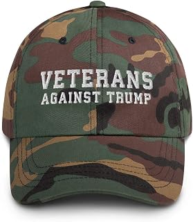 Veterans Against Trump Retro Flag Anti Trump Dump 45 2020 Baseball Hat
