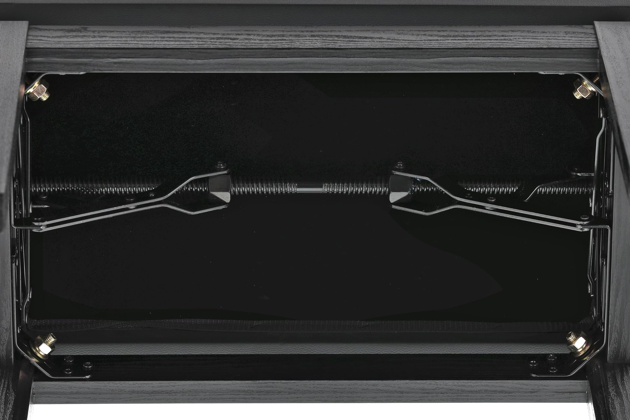 GEWA Panchina per pianoforte Student - Legno massello - Rivestimento in similpelle - Regolazione dell'altezza scorrevole 48-57 cm - Costruzione stabile - nero opaco