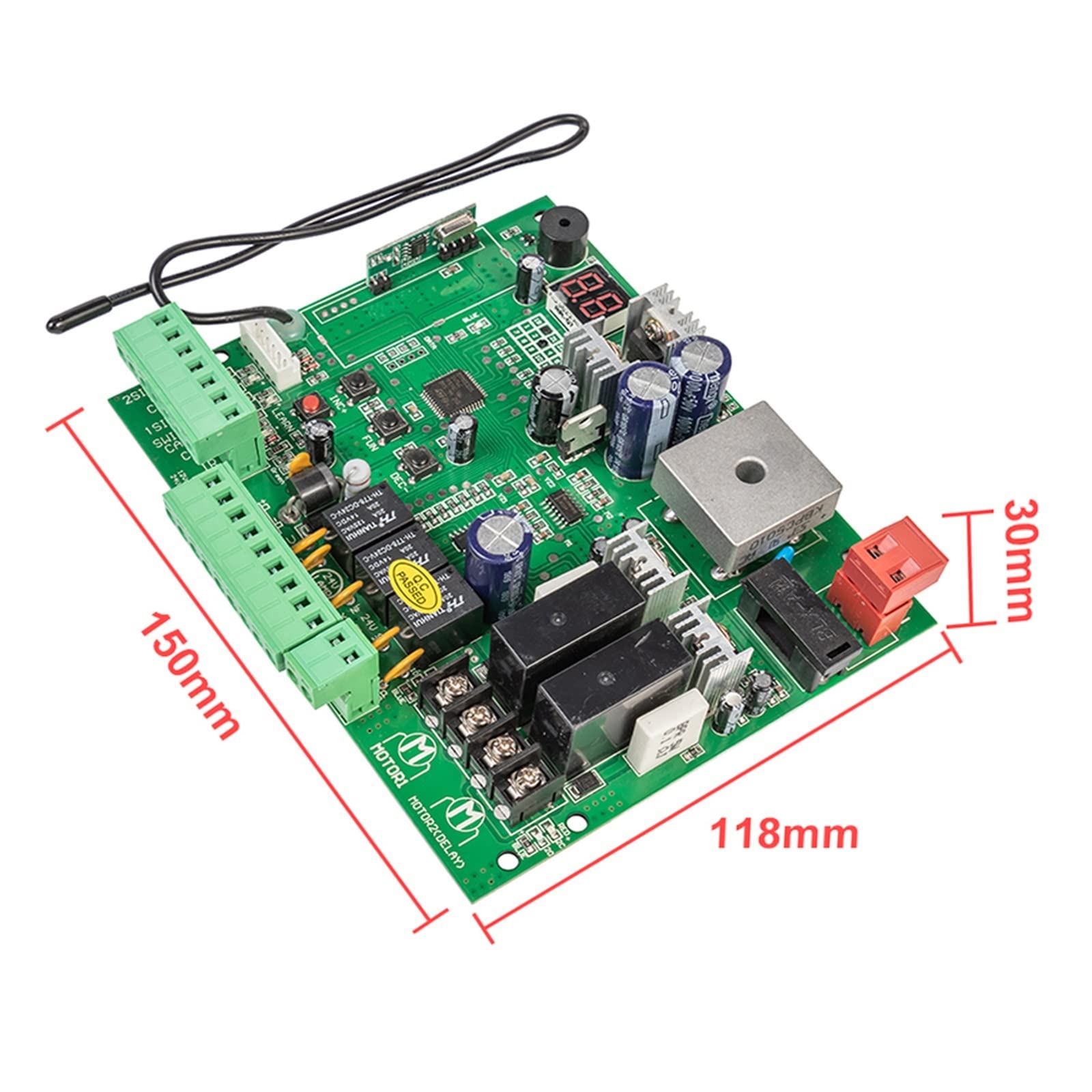 Apricancello automatico commerciale Tipo universale 12V/24V PCB Board for Automatico Doppio Braccio Battente Apri del Cancello Pannello di Scheda di Controllo Centro di Controllo Intelligente for Vial