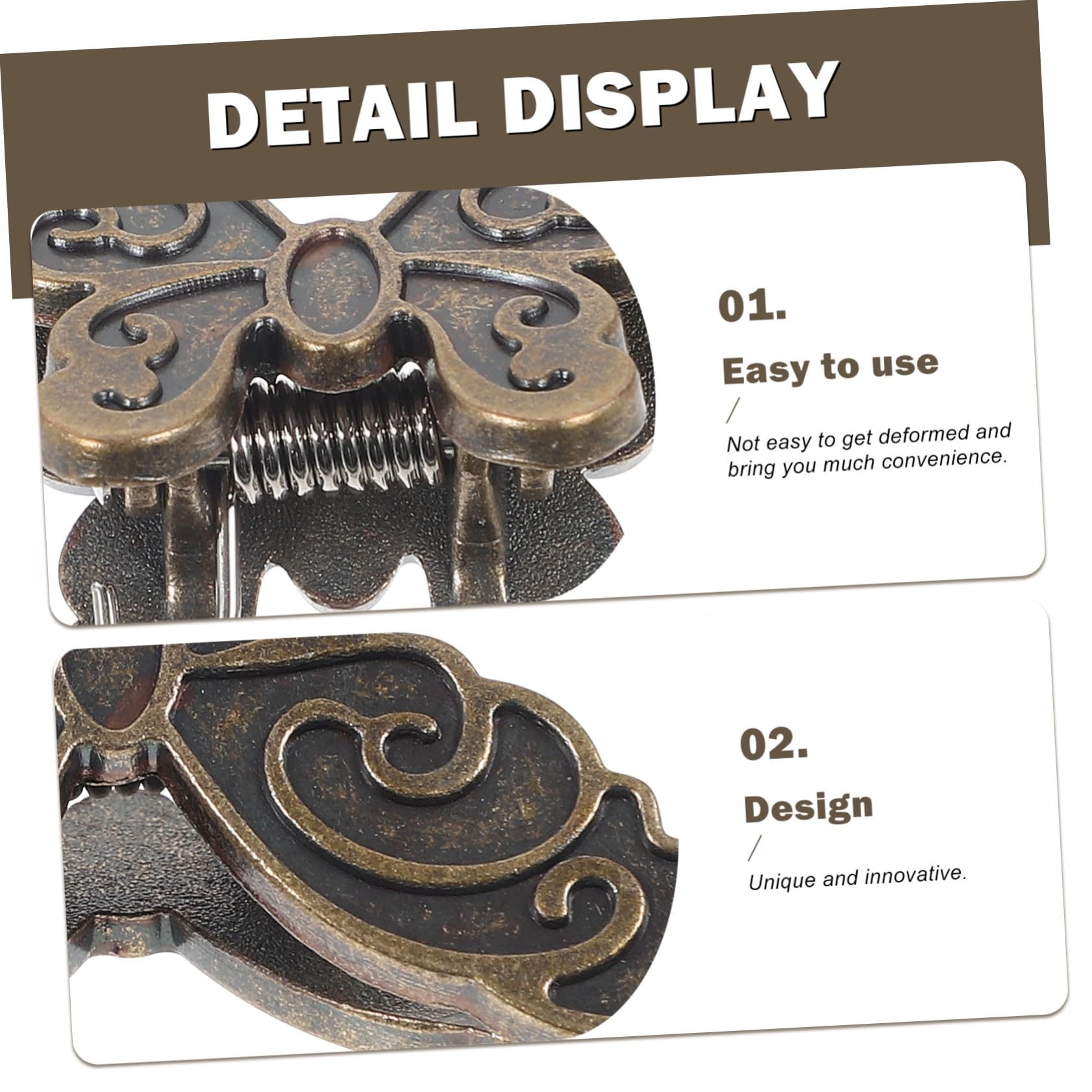 Lurrose 5 Set Eleganti Fermagli A Forma Di Farfalla Fermagli Per Documenti Fermagli Per Carta Fermagli in Metallo Per Diario Piccole Clip Per Ufficio E Scuola 4 Pezzi * 5