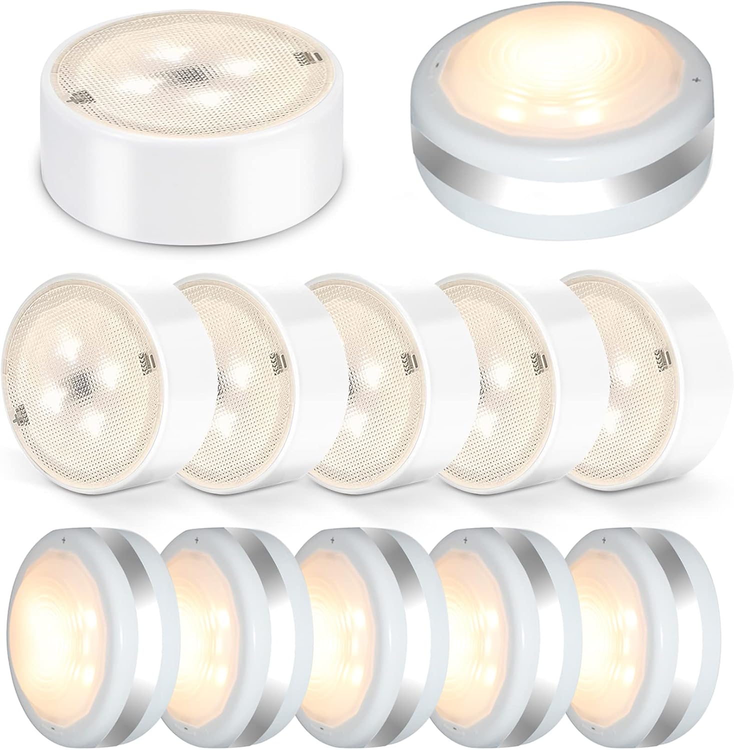 Puck Lights with Remote, Led Under Lighting, Touchable Wireless Led Puck Lights Battery
