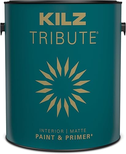 Miniatura 2 de Pintura para interior de cascarón e imprimante en uno Kilz Tribute, 1 galón, blanco ultrabrillante (TB-01), TRI INT GL MATU TB-06 CHAMPAGNE WHT