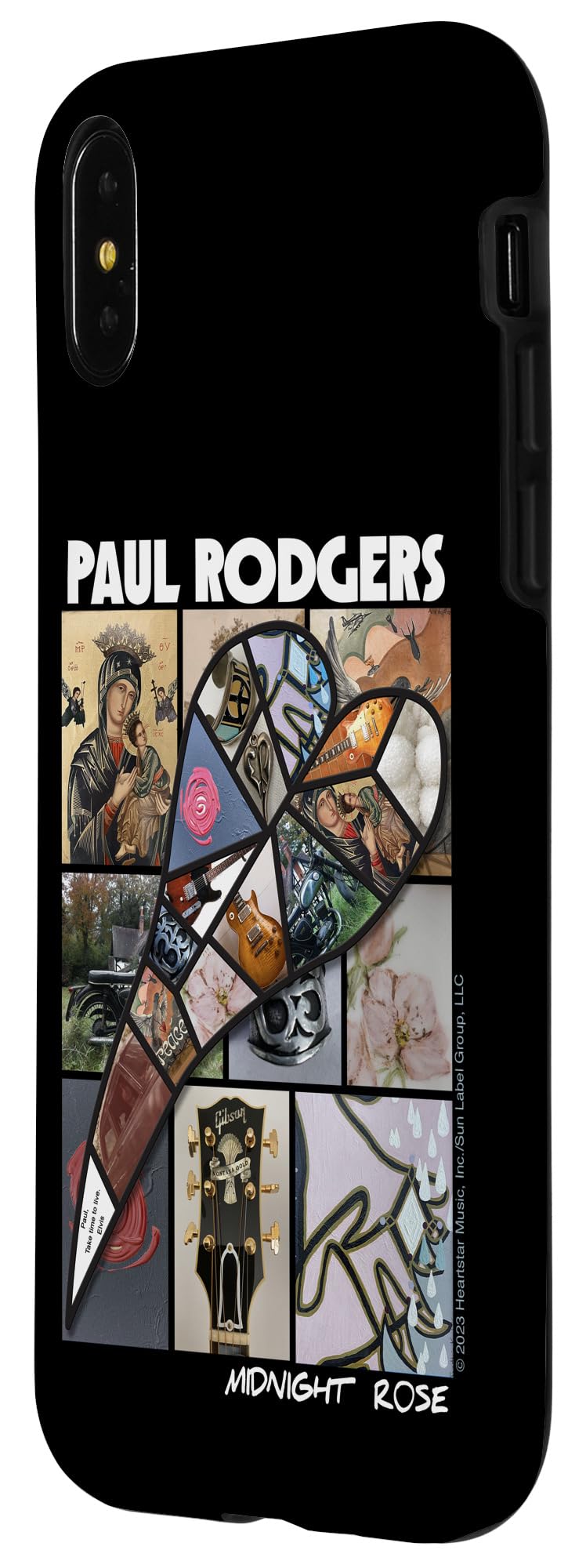 iPhone X/XS Paul Rodgers Midnight Rose Album Cover White Logo Case - Image 2