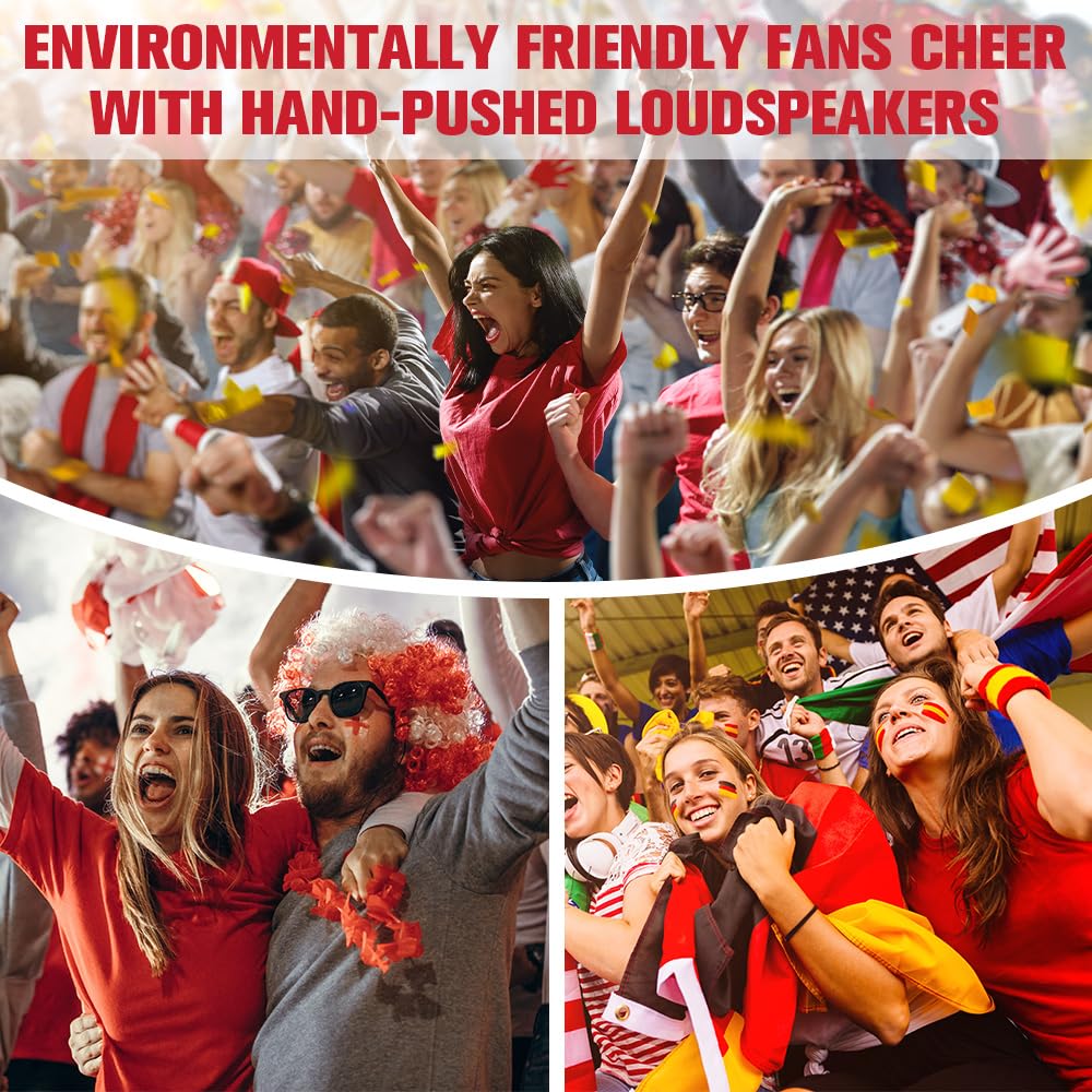 Tromba da Stadio, 4 Pezzi Air Horn, Trombetta da Stadio Forte, Tromba Ad Aria Compressa, Handheld Fanfare Air Horn, Tromba da Stadio per Feste Partite di Calcio Eventi Sportivi
