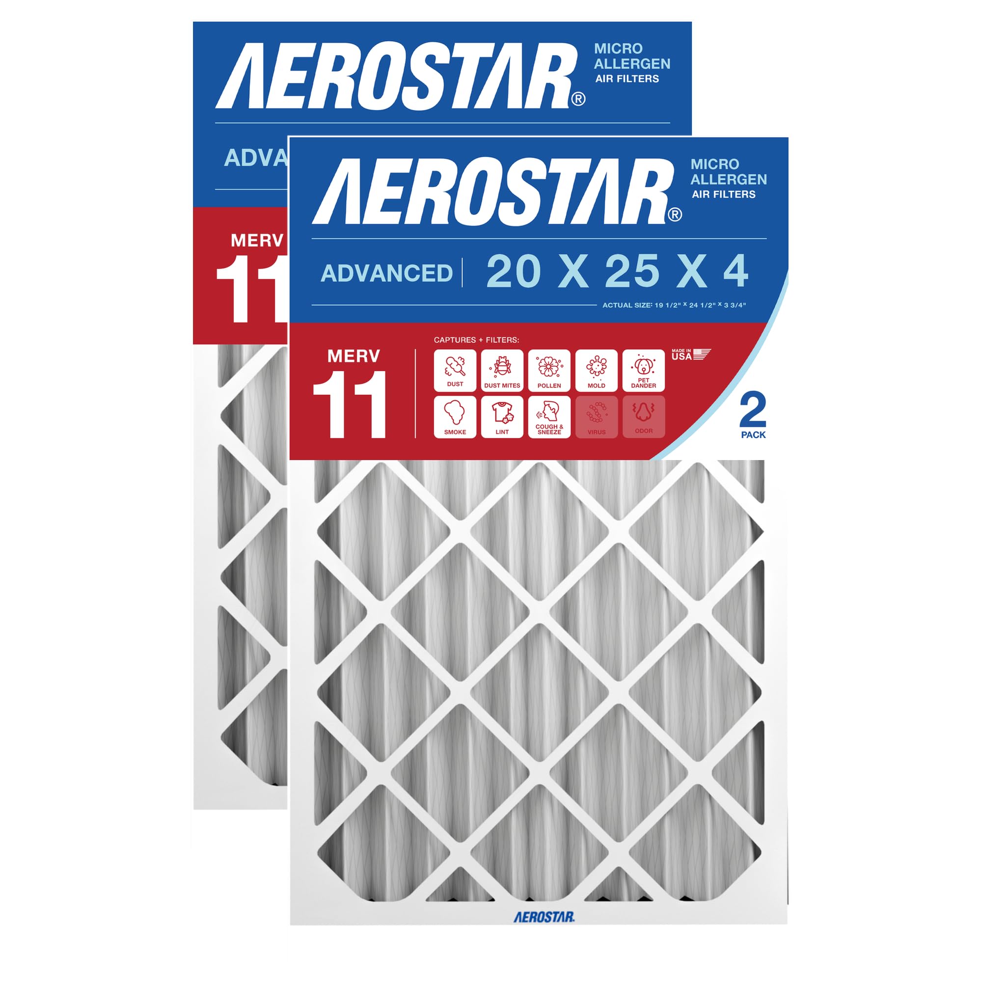Aerostar 20x25x4 MERV 11